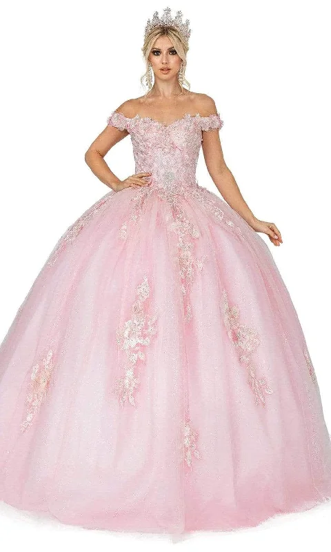 Weekend Deal Dancing Queen 1592 - Sweetheart Floral Embroidered Ballgown