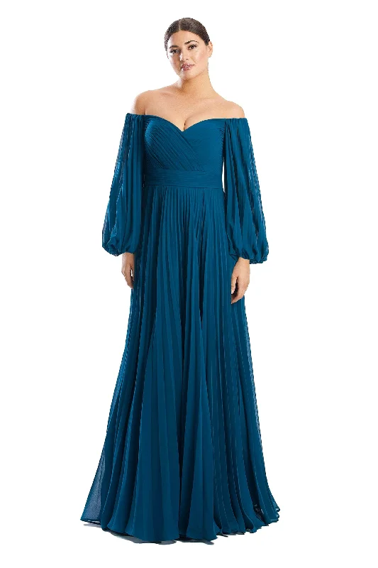 Epic Deals Alexander by Daymor 1792S23 - Off-Shoulder Chiffon Formal Dress