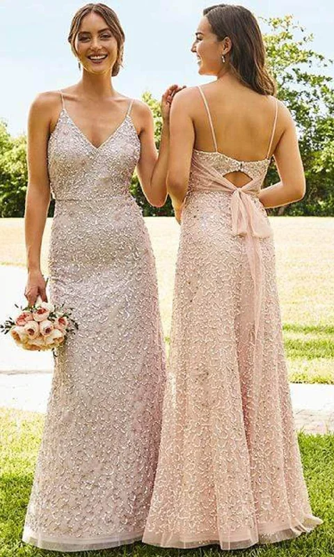Exclusive Savings Adrianna Papell Platinum - 40345 Sleeveless Sequin A-Line Gown