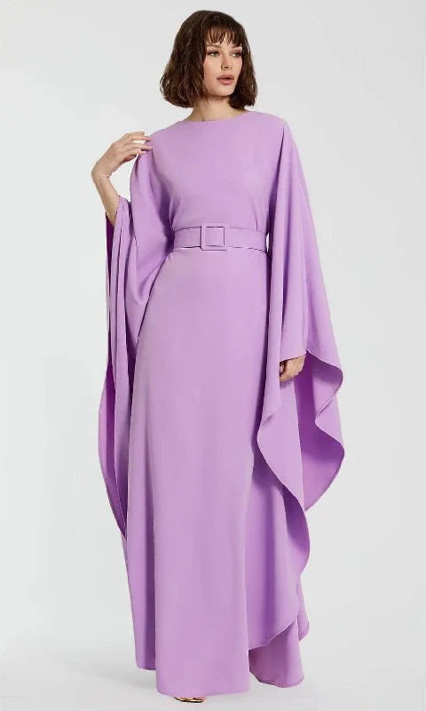 New Markdowns Mac Duggal 20960 - Bateau Neck Long Sleeve Long Dress