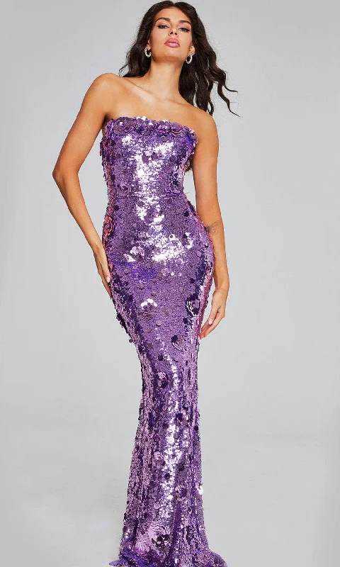 Buy Now Jovani 42154 - Strapless Sequin Evening Gown