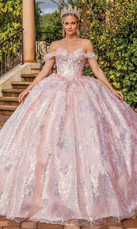 Exclusive Savings Dancing Queen 1895 - Floral Applique Embroidered Gown