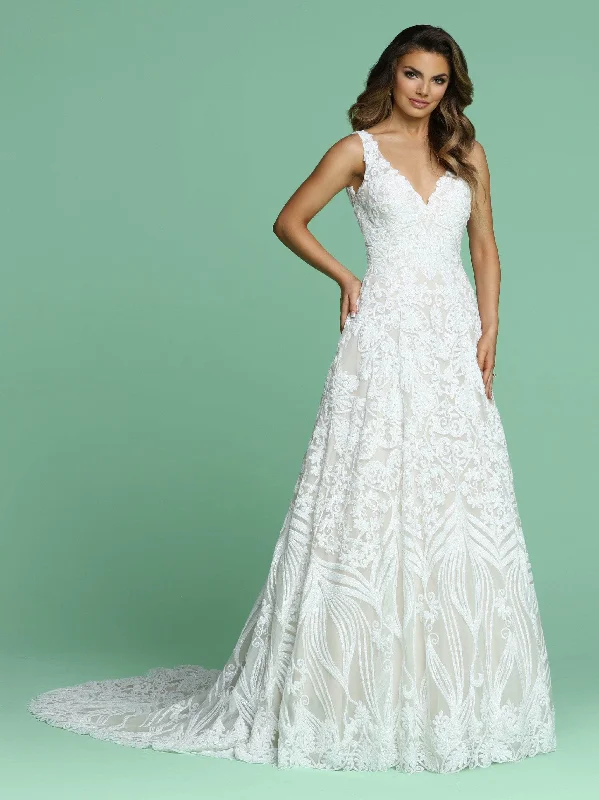 Major Savings Da Vinci 50613 - Sleeveless Patterned Sequin Bridal Gown
