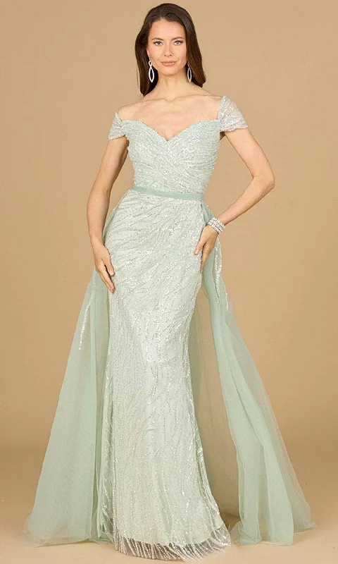 Deal Explosion Lara Dresses 29162 - Embellished Off-Shoulder Evening Gown