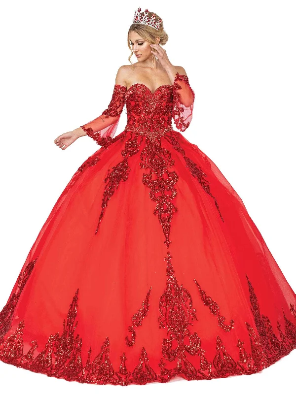 Markdowns Dancing Queen - 1512 Embellished Strapless Sweetheart Ballgown