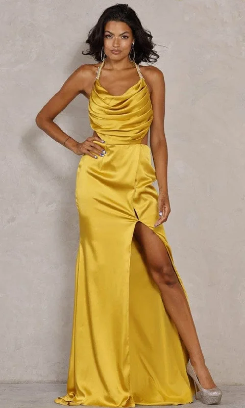 Discount Extravaganza Terani Couture - 2111P4201 Draped Bodice Gown