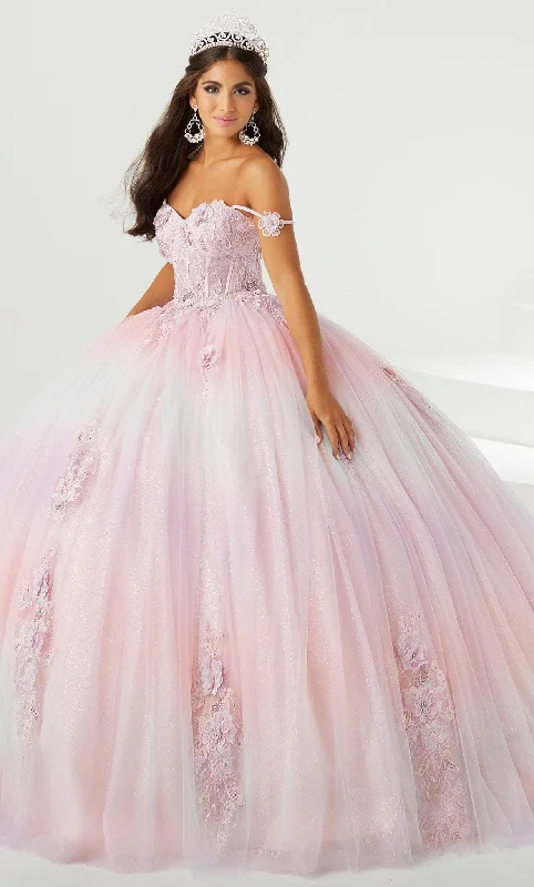 Flash Deals Fiesta Gowns 56469 - Thin Strapped Glittery Ball Gown