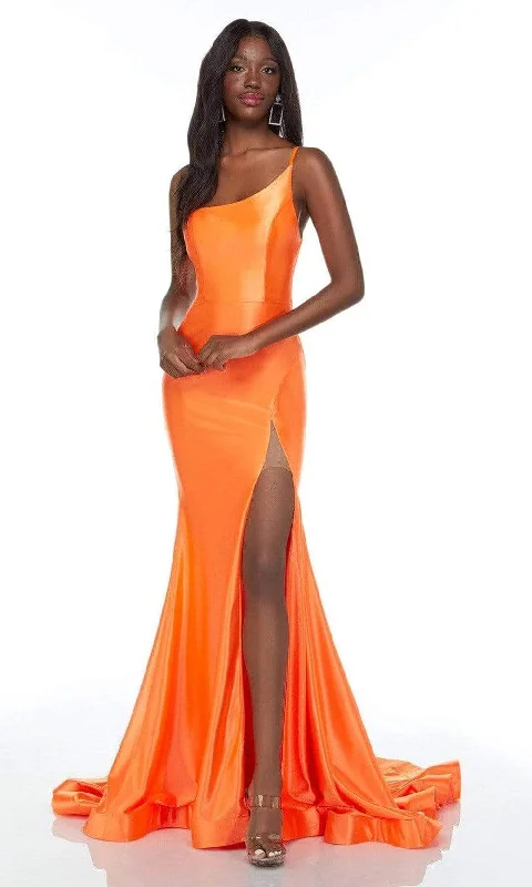 Huge Savings Alyce Paris - 61159 Asymmetrical Bodice Long Gown