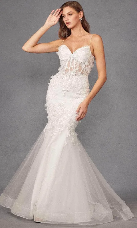Can't Be Beat Juliet Dresses JT2469KW - 3D Floral Embroidered Wedding Dress