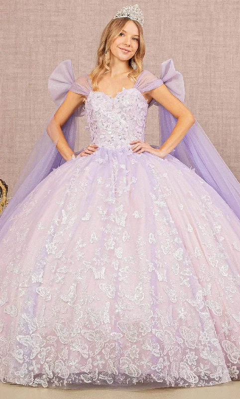 Markdown Madness Elizabeth K GL3175 - Bow-Detailed Long Quinceanera Gown