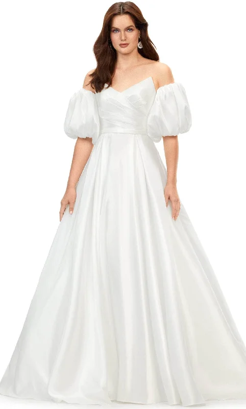 Special Buy Ashley Lauren 11323 - Phantom Satin Bridal Gown