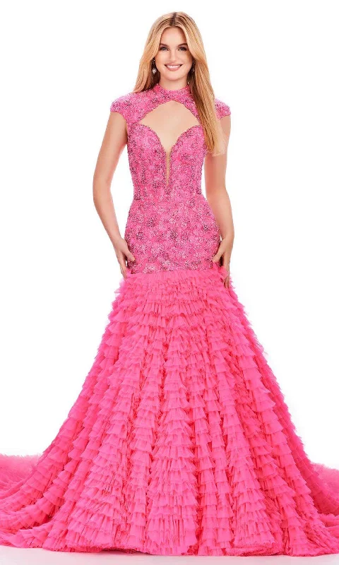 Price Cut Ashley Lauren 11428 - Beaded Crew Neck Evening Gown