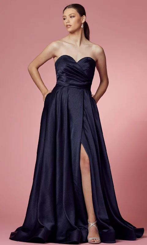 Referral Discount Nox Anabel R1036 - Strapless Sweetheart Evening Gown