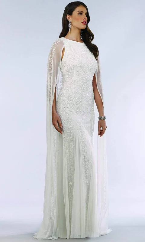 Amazing Deals Lara Dresses - 51045 Caped Sleeveless Beaded Lace Bridal Dress