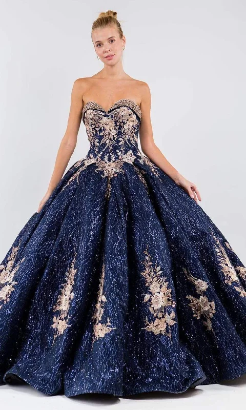 Daily Deals Elizabeth K - GL1957 Rosette Embroidered Ballgown