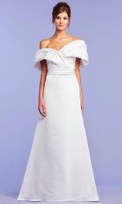Early Access Tadashi Shoji - Tenley Satin Jacquard Gown