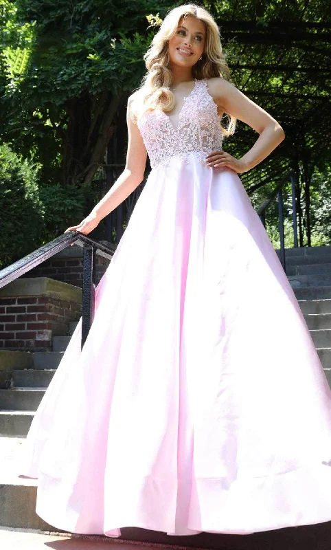 Super Bargain Colors Dress 2914 - Applique A-Line Prom Gown