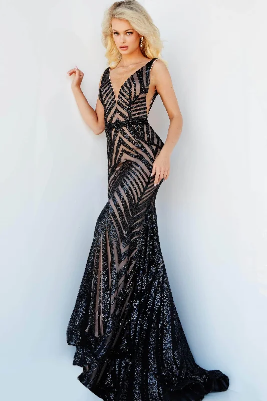 Online Only Jovani - Sleeveless Mermaid Prom Gown 03570SC