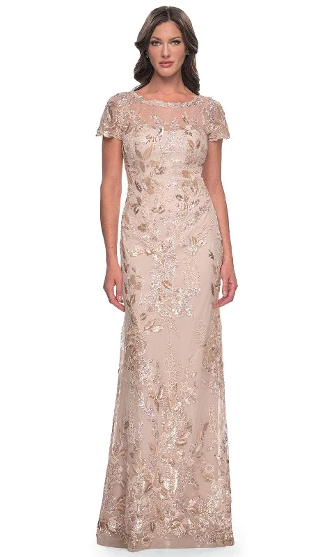 Amazing Deals La Femme 30841 - Fitted Sequin Formal Dress