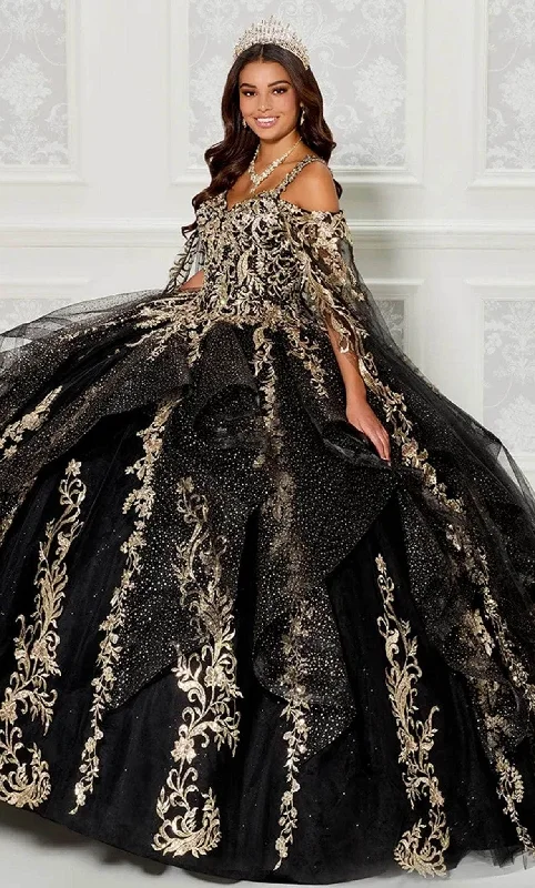 The Best Prices Princesa by Ariana Vara PR30117 - Off Shoulder Gilded Ballgown
