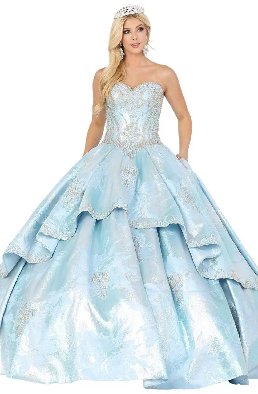 Don't Miss Dancing Queen - 1459 Embellished Sweetheart Ruffled Quinceanera Dress