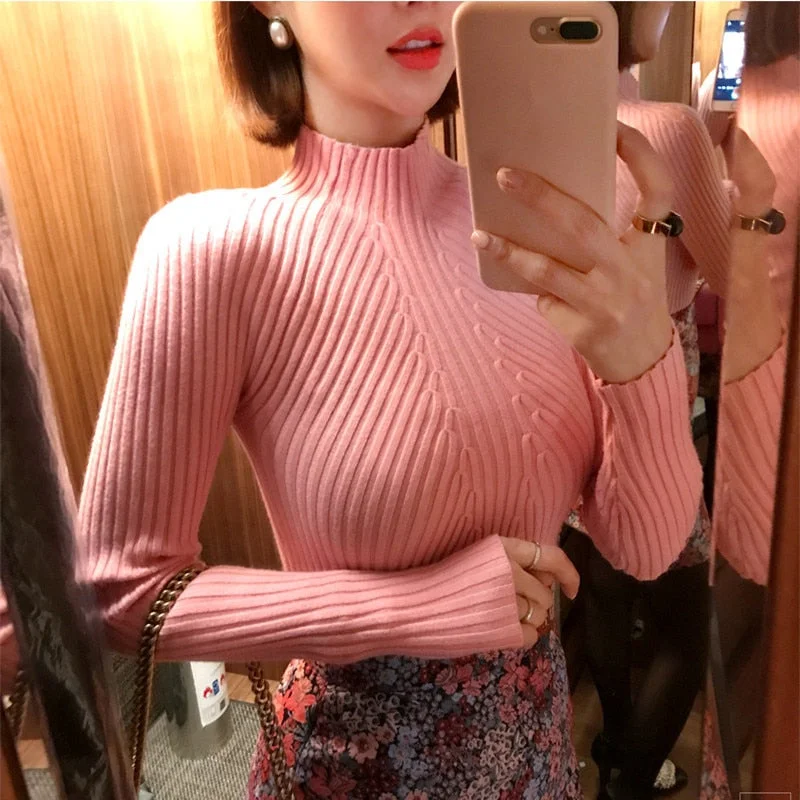 Price Rollback High elastic Turtleneck