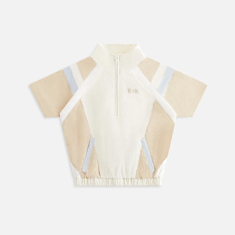 Fantastic Offers Kith Kids Micro Cord Linden Quarter Zip - Sandrift