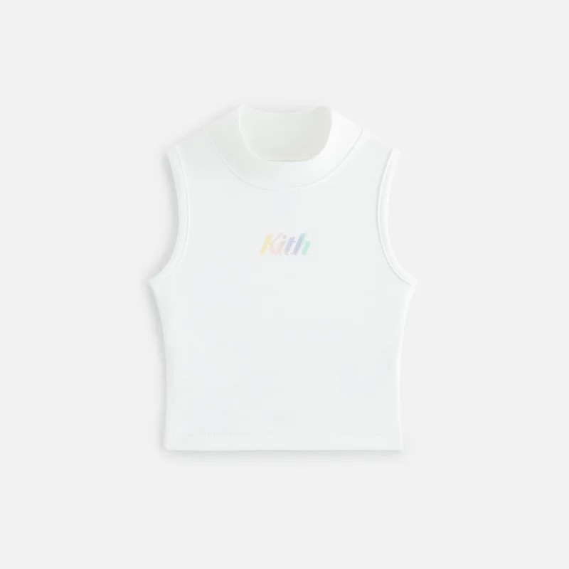 Extra Discounts Kith Kids Tie Dye Sleeveless Mockneck - White