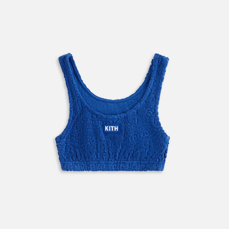 Stock Clearance Kith Kids Paisley Terry Crop Top - Current