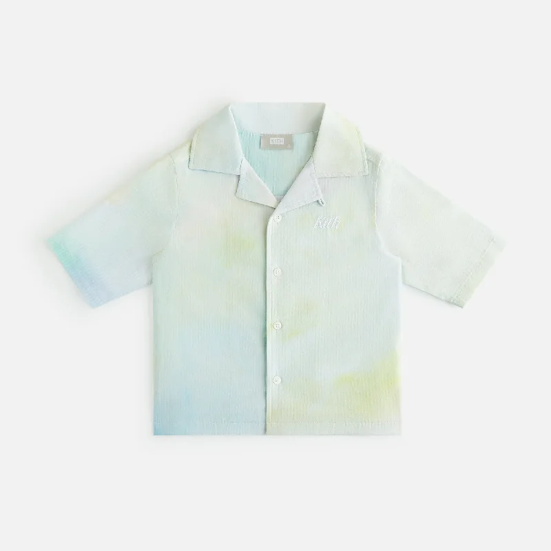 Discount Mania Kith Kids Tie Dye Camp Shirt - Spirited