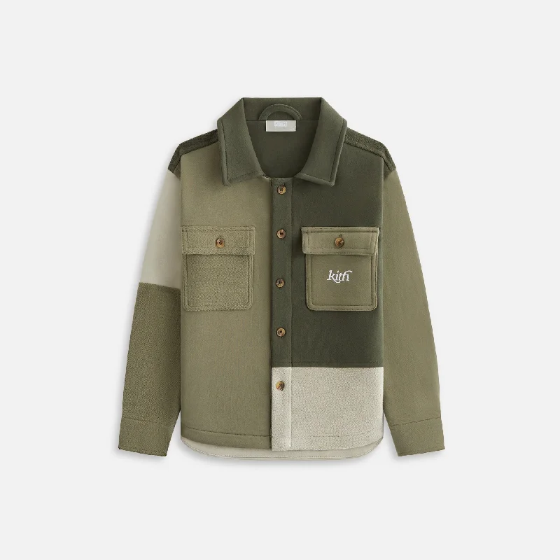 Early Access Kith Kids Color-Blocked Knit Apollo Shirt - Cypress