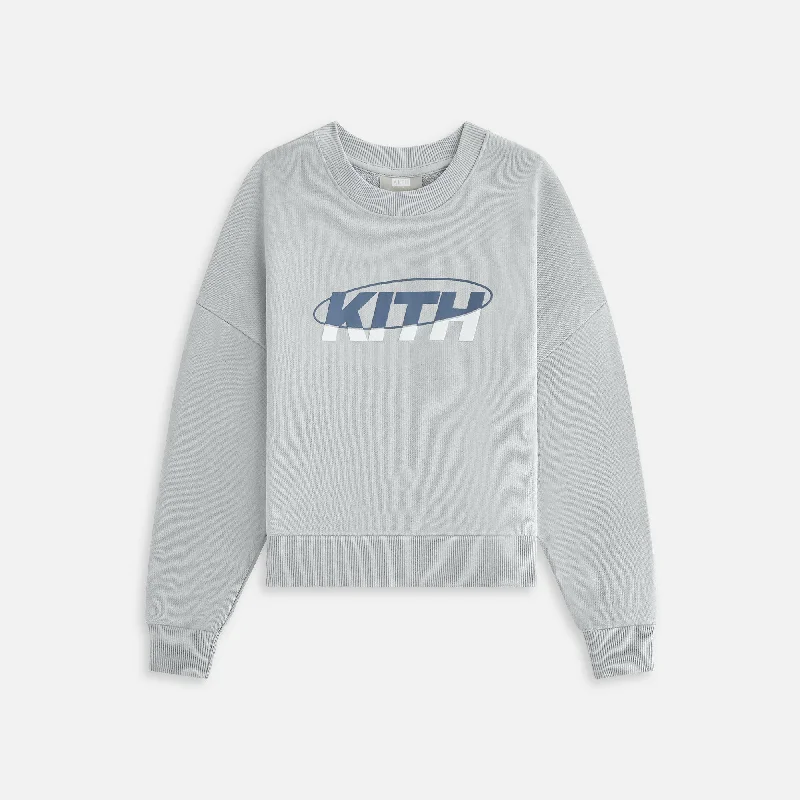Act Fast Kith Kids Collegiate Nelson Crewneck - Mist