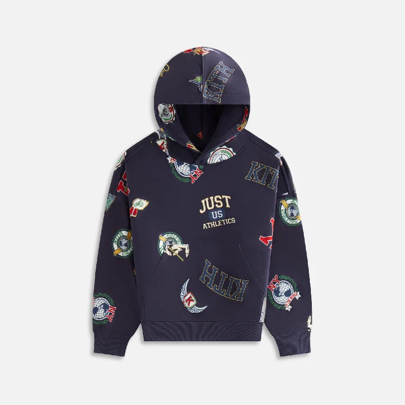 Savings Bonanza Kith Kids Printed Nelson Hoodie - Nocturnal