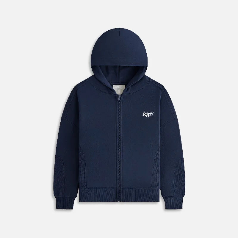 Must-Have Deals Kith Kids Pieced Nelson Full Zip Hoodie - Nocturnal