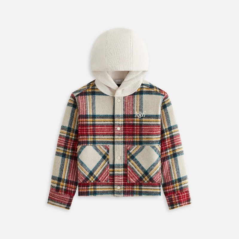 Savings Spectacular Kith Kids Hooded Ginza Shacket - Waffle
