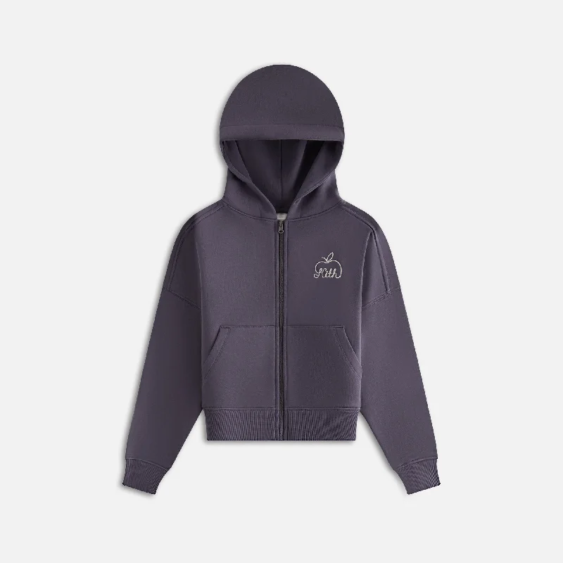 Price Buster Kith Kids Full Zip Nelson Hoodie - Battleship