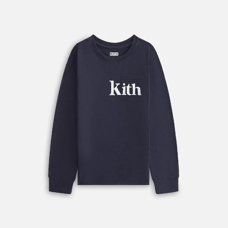 Referral Discount Kith Kids Long Sleeve Quinn Tee - Nocturnal