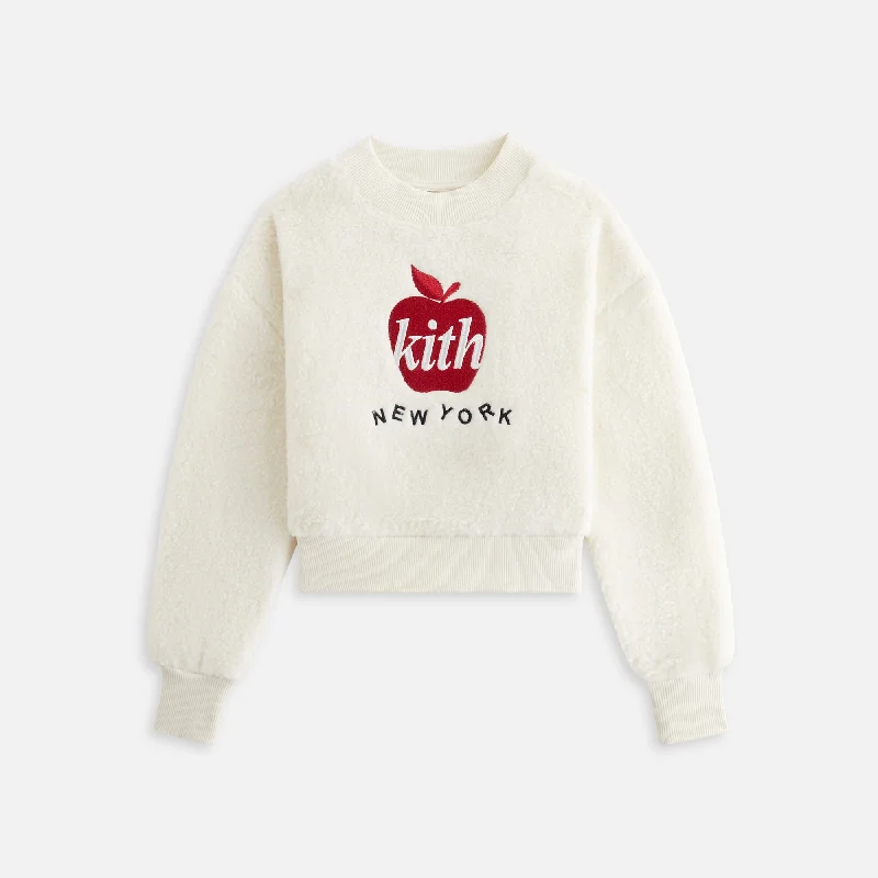 Weekend Deal Kith Kids Empire State Sherpa Crewneck - Silk