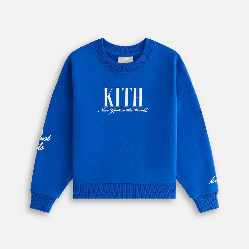 Super Deal Kith Kids Logo Nelson Crewneck - Cyclone