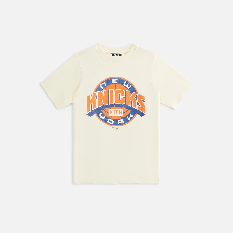 Limited Stock Kith Kids for the New York Knicks Showtime Vintage Tee - Sandrift