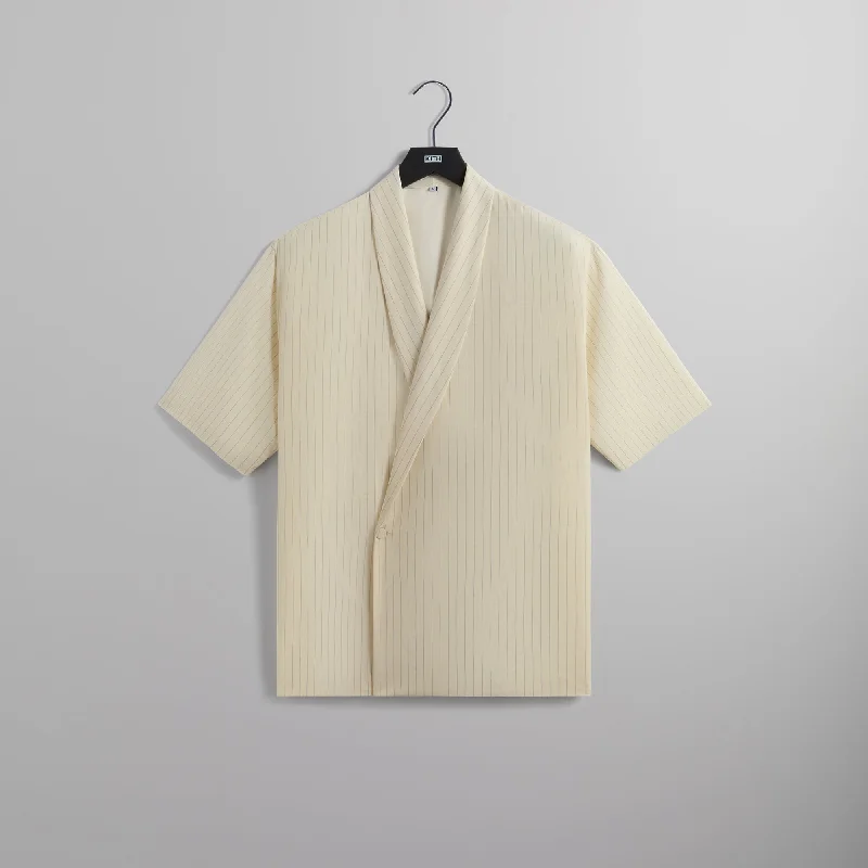 Buy Now Kith Tropical Wool Thompson Crossover Shirt - Sandrift