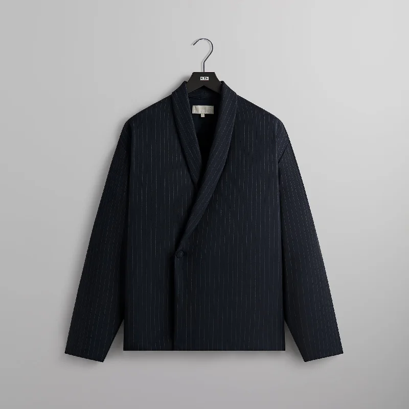 Bargain Prices Kith Double Weave Thompson Crossover Shirt - Nocturnal