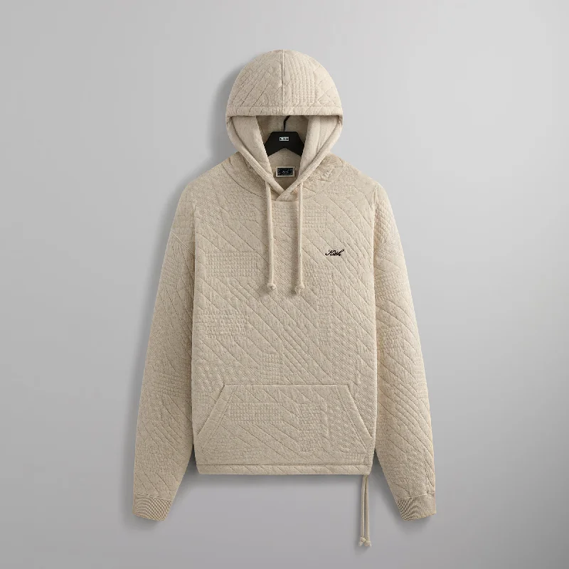 Online Only Kith Mixed Stitch Interlock Williams III Hoodie - Sandy Heather