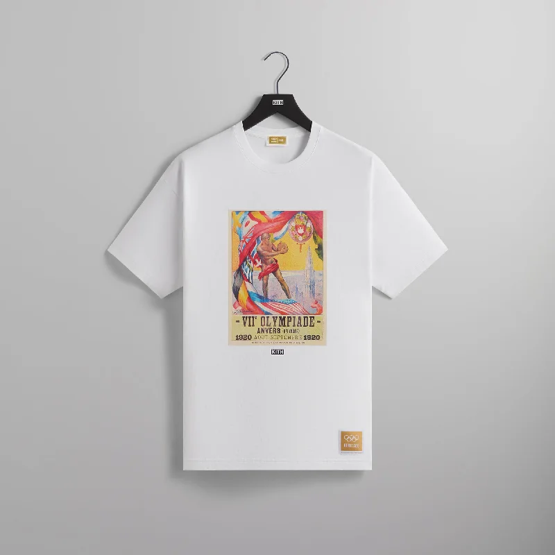 Kith for Olympics Heritage Antwerp 1920 Vintage Tee - White