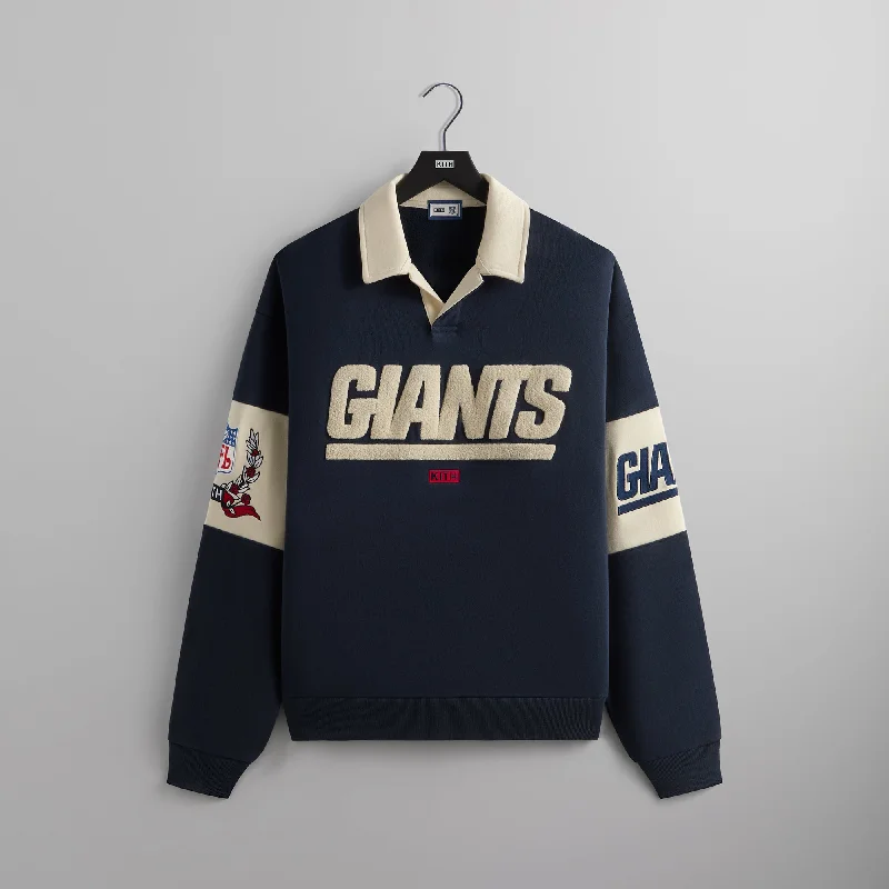 Exclusive Savings Kith & '47 for the NFL: Giants Nelson Collared Pullover - Nocturnal
