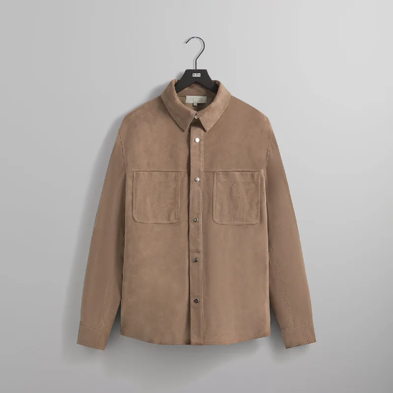 Early Bird Discount Kith Suede Apollo Shirt - Factor