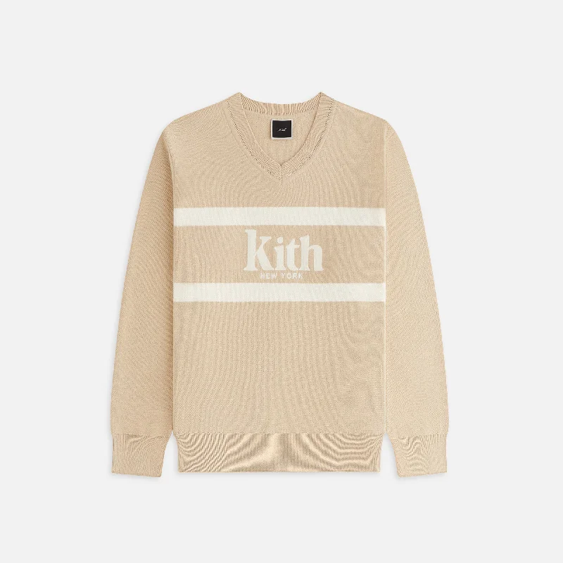 Kith Women Verone V-Neck Sweater - Canvas