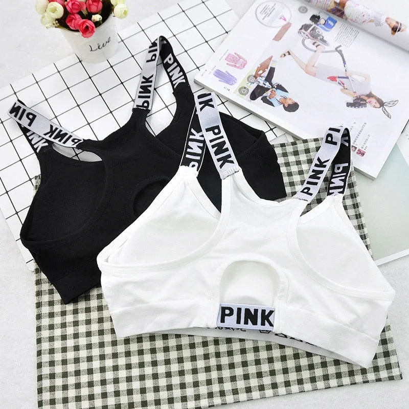 Huge Savings Sport Bra Top Black Padded