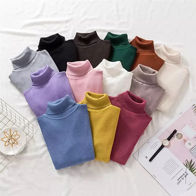 Special Discount Women Turtleneck Pullover Sweater