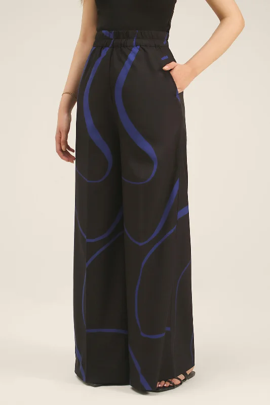 Black Wavy Pants